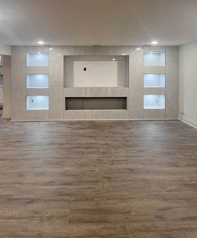 A renovated home interior. A London Ontario home renovation project by Brothers Construction 3 Inc.